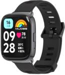  MIJOBS SILICONE Curea înlocuibilă pentru Xiaomi Redmi Watch 3 Lite / Redmi Watch 3 Negru activ