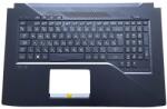 ASUS ROG Strix GL703GE series 90NR00D2-R30HU0 RGB Multi-color háttérvilágítással (backlit) sötétszürke burkolattal (topcase) magyar (HU) laptop/notebook billentyűzet gyári