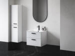 RAVAK Chrome II SB 39 magasszekrény bal, fehér, fekete fogantyúval 152 mm X000001748 (X000001748)