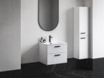 RAVAK Chrome II SB 39 magasszekrény jobb, fehér, fekete fogantyúval 152 mm X000001749 (X000001749)