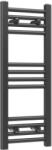 Gamma Törölközőszárító radiátor, Basic 30cm x 80cm, fekete (BASIC-8030-BK)