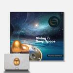 my klang Klangei eyvo vibrációs zenelejátszó, arany, „Diving in deep Space zenei kreációval