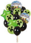 Balloons4party Set 16 baloane folie si latex Minecraft