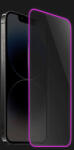 Picasee 3x Sticla întărită de protecție cu ramă care strălucește în întuneric Apple iPhone 16 - Pink