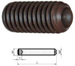 HERNYÓCSAVAR DIN916 45H natúr M 8x40 mm belsúkúpos hernyócsavar (200db/dob) (62413)