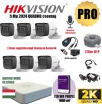  Hikvision 5Mp PRO Szereld Magad Csomag 6 kamerával és RJ45 balunnal!