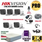  Hikvision 5Mp PRO Szereld Magad Csomag 5 kamerával és RJ45 balunnal!