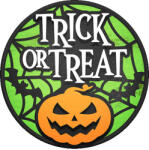  Trick or Treat - ajtókopogtató natúr alap (HDS_009)