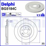 DELPHI Disc frana DELPHI BG5184C (BG5184C) - automobilus
