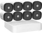 Tenda 8 csatornás PoE video rögzítő + db kültéri IP csőkamera, 4MP, éjszakai mód (K8P-4TR) (K8P-4TR)