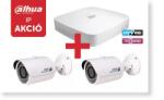 Dahua 5104DPX1 Tribrid 4 csatornás rögzítő + 2 db HFW-1000S IP kamera (5104DPX1)