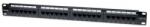 Manhattan Patch panel - CAT6 UTP patch panel, 24 portos, 1U, Fekete (520959) - bevachip