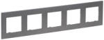 Legrand Niloé Step 5-ös keret, csiszolt szürke - 863995 (863995)