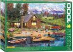 EUROGRAPHICS 1000 db-os puzzle - Grand Teton Cabin (6000-5726) (6000-5726)