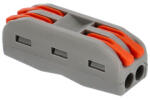 ANRO LED Karos (kapcsos) vezeték toldó, 2 vezeték nyílásos (2 way connector)