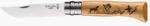 Opinel Tradition Gravure No. 08 (S) zsebkés, bükk, kutya (O-002335) - kesvadasz