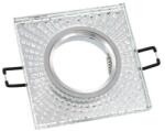 VITO Spot Light Fixture Recessed Mounted Square Palace-02 Gu5.3 Mr16 Chrome With Glass 95X95X22mm 2012130 VITO (2012130)