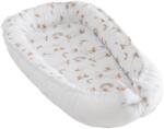 Kidizi Cosulet patut bebe tip babynest din bumbac 90x50 cm, cu doua fete Kidizi Ducky, alb (5949551911180)