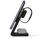 Crong Magspot Pivot Vezeték Nélküli Töltő - 15W, Fekete (CRG-MSPS-BLK)