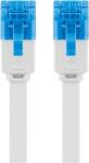 Goobay U/UTP CAT6a Lapos Patch Kábel - 20 m, Fehér (96391)