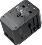 Choetech Pd6045 2X USB-C / 2X USB-A Hálózati Utazótöltő - 45W, Fekete (PD6045)