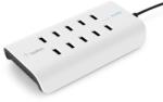 Belkin Rock-Star Hálózati 10XUSB Töltőállomás - 120W, Fehér (B2B139VF)