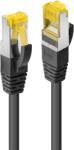 Lindy S/FTP CAT6a Patch Kábel - 3 m, Fekete