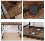 Timeless Tools Timeless Tools, Átalakítható L alakú íróasztal polcokkal, barna