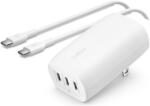 Belkin Boostcharge 3X USB Type-C Hálózati Töltő + USB Type-C Kábel - 67W, Fehér (WCC002VF2MWHB6)