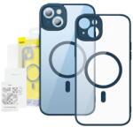 Baseus ARJT030001 Baseus Frame Apple iPhone 14 Plus tok és üvegfólia, MagSafe, átlátszó-kék (ARJT030001)