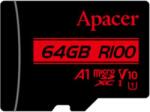 Apacer microSDXC 64GB R100 UHS-I AP64GMCSX10UB-R