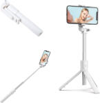  Prémium selfie bot, 19 - 70 cm, 360°-ban forgatható, exponáló gombbal, bluetooth-os, v4.0, tripod állvány funkció, R1, fehér
