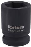Fortum gépi (impakt) dugófej 3/4″, 27mm, L 52 mm, feketített, FORTUM (4703027)