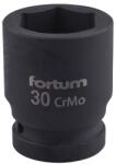 Fortum gépi (impakt) dugófej 3/4″, 30mm, L 54 mm, feketített, FORTUM (4703030)