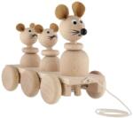Teddies Три мишки дърпане естествено дърво (16803350)