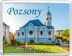  Pozsony Kék templom hűtőmágnes (műanyag keretes)