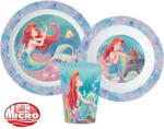 Disney Hercegnők étkészlet, micro műanyag szett 260 ml-es pohárral Nr3