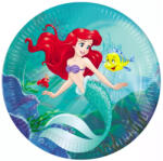 Disney Ariel Curious, Disney Hercegnők papírtányér 8 DARABOS, 23 cm FSC Nr1