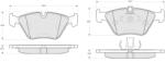 MTR Brake Pad Set, disc brake (MT495)