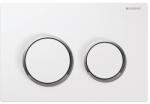 Geberit Clapeta cu actionare dubla Geberit, Omega20, alb si cromat lucios (115.085.KJ.1) - magazinuldeinstalatii