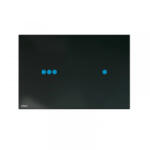 Alcadrain Clapeta de actionare, Alcadrain, Night Light Slim, doua volume, touch-free, iluminare, sticla-negru (NIGHT LIGHT-3-SLIM) - magazinuldeinstalatii