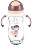 KikkaBoo Бебешко шише със сламка Kikkaboo - Supergirl, 300 ml (31302020062)