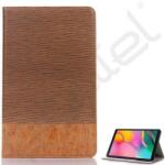 Silverline Tok álló, bőr hatású (aktív FLIP, oldalra nyíló, asztali tartó, textil minta) BARNA - extratelgsm - 9 999 Ft