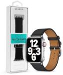 DEVIA ST365447 Apple Watch 42/44/45/49 mm fekete bőr óraszíj (ST365447) - bestbyte