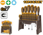 INGCO Csavarhúzó készlet 18 részes mágneses CrV (pbhksd1828)