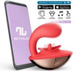 INTOYOU App Series Rondy Vibrating & Licking Tongue Stimulator with App Red Vibrator