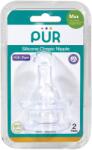 PUR BABY Set 2 tetine silicon Classic, marime M, 3-6 luni, PUR