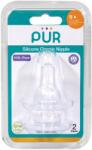 PUR BABY Set 2 tetine silicon Classic, marime S, 0-3 luni, PUR