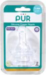 PUR BABY Set 2 tetine silicon Classic, marime L, +6 luni, PUR