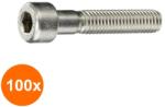 Schaefer-Peters Set 100 x Surub Cap Inbus 912 Inox A2-M6 X 60 (COR-100x09122660S)